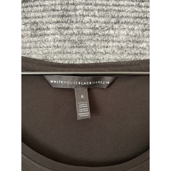 WHBM Dress Solid Black Size Small Travel Stretch Short Pockets Business Casual - Picture 6 of 7